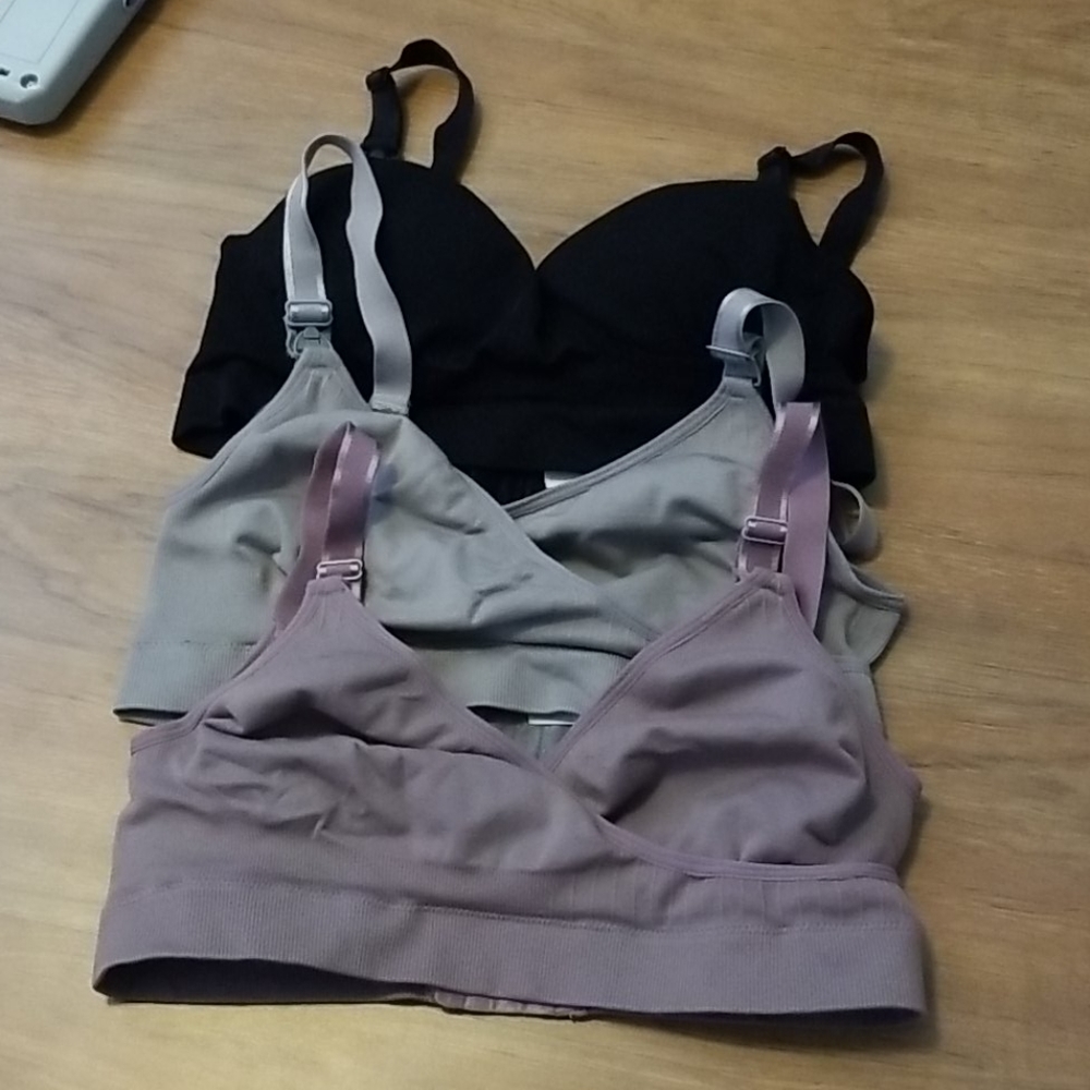 💜 3 nursing bras